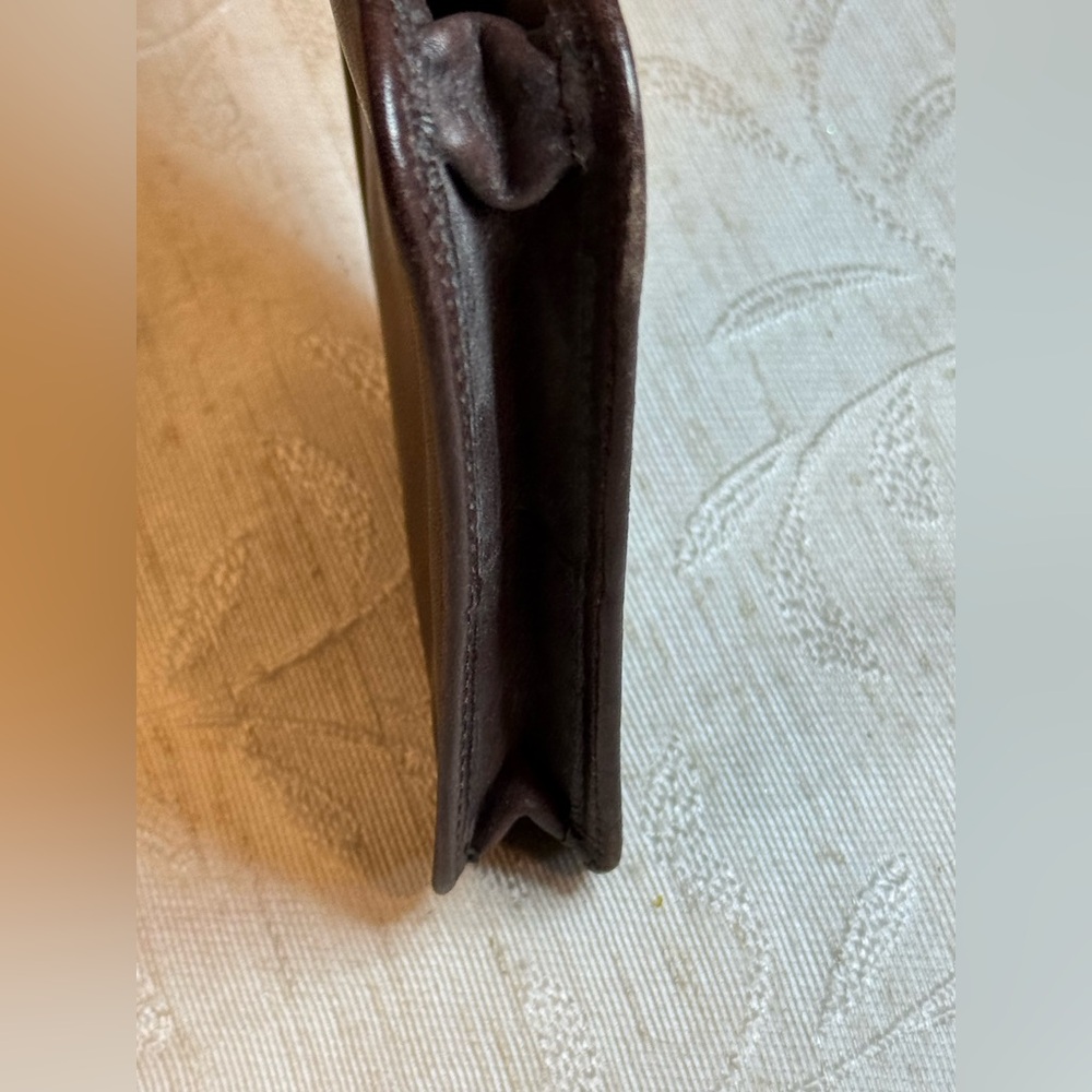 Fossil 1954 Heritage Leather Kiss-Lock Coin Purse Wallet Brown 30th Ann. - Picture 5 of 12